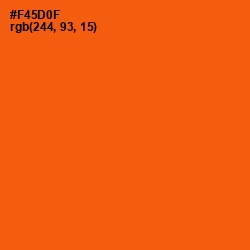 #F45D0F - International Orange Color Image
