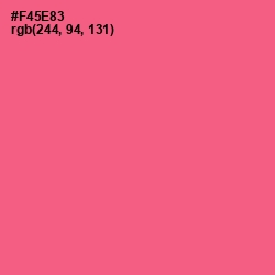 #F45E83 - French Rose Color Image