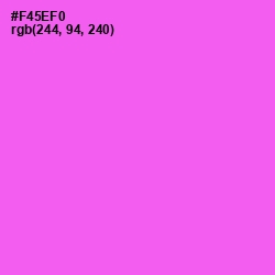 #F45EF0 - Pink Flamingo Color Image