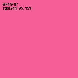 #F45F97 - French Rose Color Image