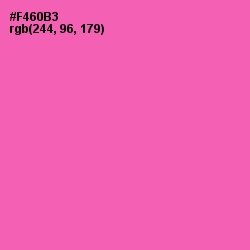#F460B3 - Hot Pink Color Image
