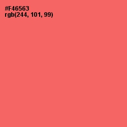 #F46563 - Sunglo Color Image