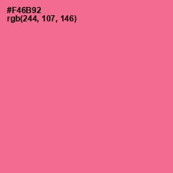 #F46B92 - Froly Color Image