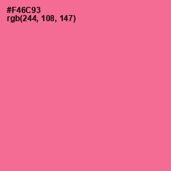 #F46C93 - Froly Color Image