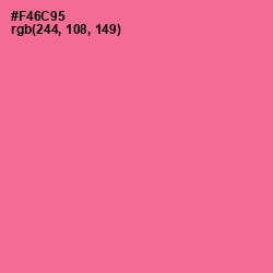 #F46C95 - Deep Blush Color Image