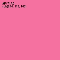 #F471A0 - Hot Pink Color Image