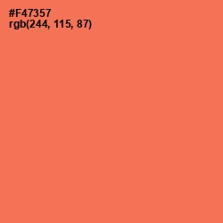 #F47357 - Coral Color Image