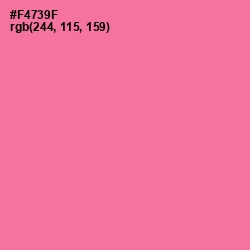 #F4739F - Deep Blush Color Image