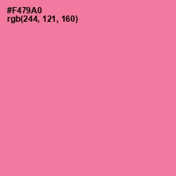 #F479A0 - Hot Pink Color Image