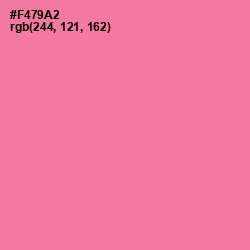 #F479A2 - Hot Pink Color Image