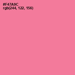 #F47A9C - Deep Blush Color Image