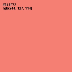 #F47F72 - Sunglo Color Image