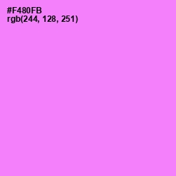 #F480FB - Lavender Magenta Color Image