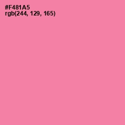 #F481A5 - Tickle Me Pink Color Image