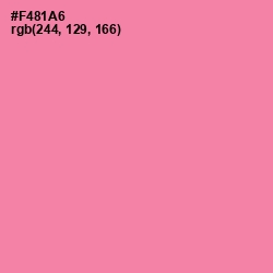 #F481A6 - Tickle Me Pink Color Image