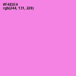 #F483E4 - Lavender Magenta Color Image