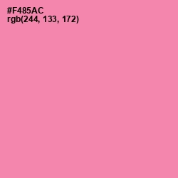 #F485AC - Tickle Me Pink Color Image