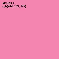 #F485B1 - Carissma Color Image