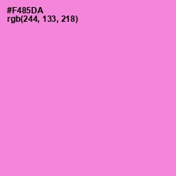 #F485DA - Light Orchid Color Image