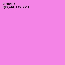 #F485E7 - Lavender Magenta Color Image