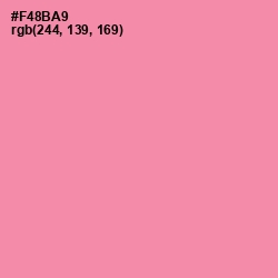 #F48BA9 - Tickle Me Pink Color Image