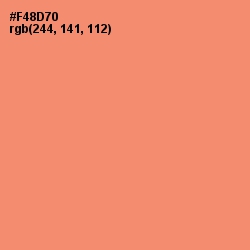 #F48D70 - Apricot Color Image