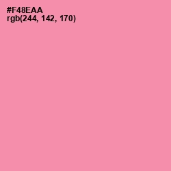 #F48EAA - Tickle Me Pink Color Image