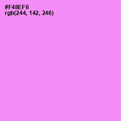 #F48EF6 - Lavender Magenta Color Image