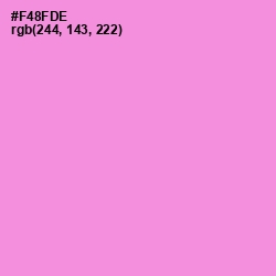 #F48FDE - Light Orchid Color Image