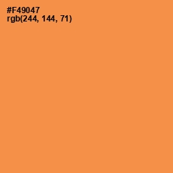 #F49047 - Tan Hide Color Image