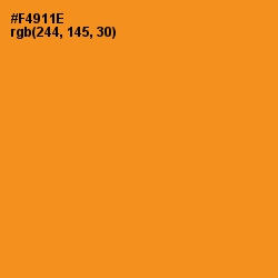 #F4911E - Tree Poppy Color Image