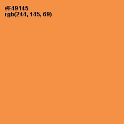 #F49145 - Tan Hide Color Image
