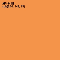 #F4944B - Tan Hide Color Image