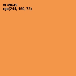 #F49649 - Tan Hide Color Image