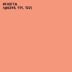 #F4977A - Apricot Color Image