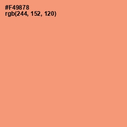 #F49878 - Apricot Color Image