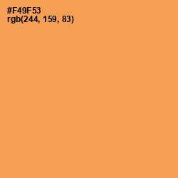 #F49F53 - Tan Hide Color Image