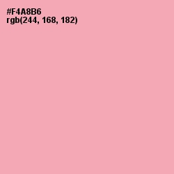 #F4A8B6 - Sundown Color Image