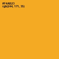 #F4AB23 - Sea Buckthorn Color Image