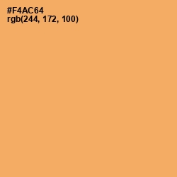 #F4AC64 - Sandy brown Color Image