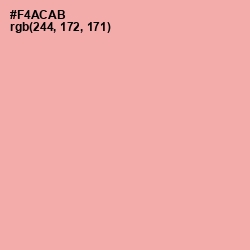 #F4ACAB - Cornflower Lilac Color Image