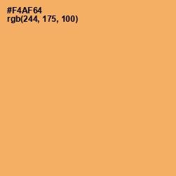 #F4AF64 - Sandy brown Color Image