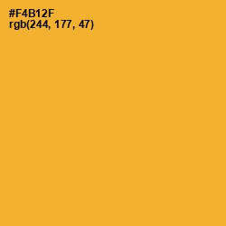 #F4B12F - Fuel Yellow Color Image