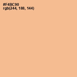 #F4BC90 - Gold Sand Color Image