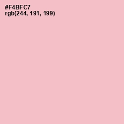 #F4BFC7 - Cotton Candy Color Image