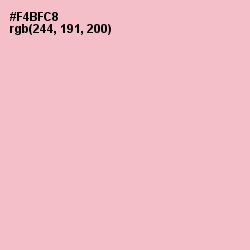 #F4BFC8 - Cotton Candy Color Image
