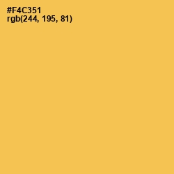 #F4C351 - Cream Can Color Image