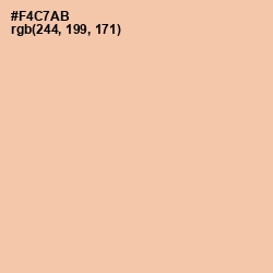 #F4C7AB - Wax Flower Color Image