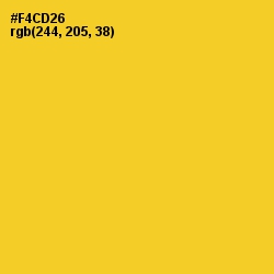 #F4CD26 - Golden Dream Color Image