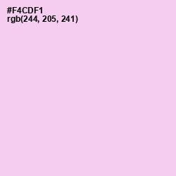 #F4CDF1 - French Lilac Color Image